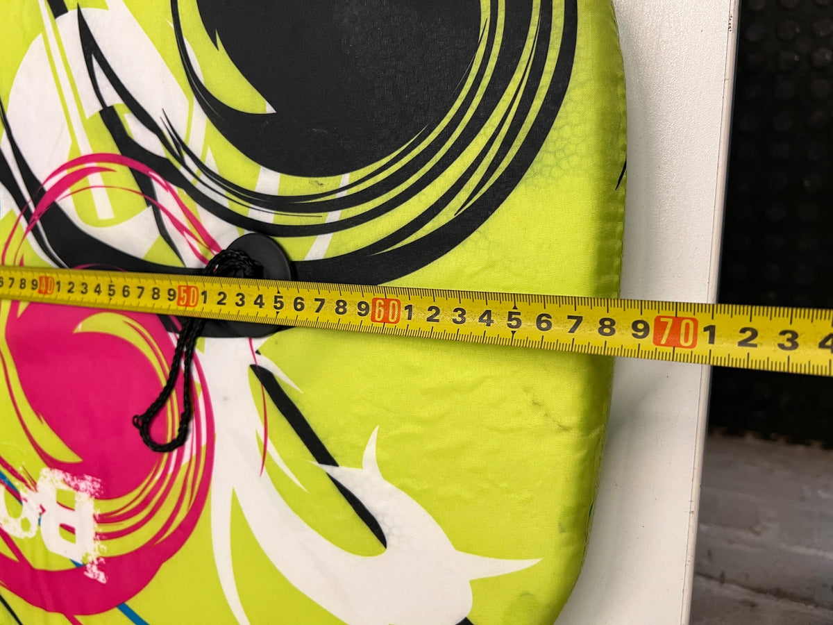 Lime Green Graphic Print Bodyboard – depth measurement