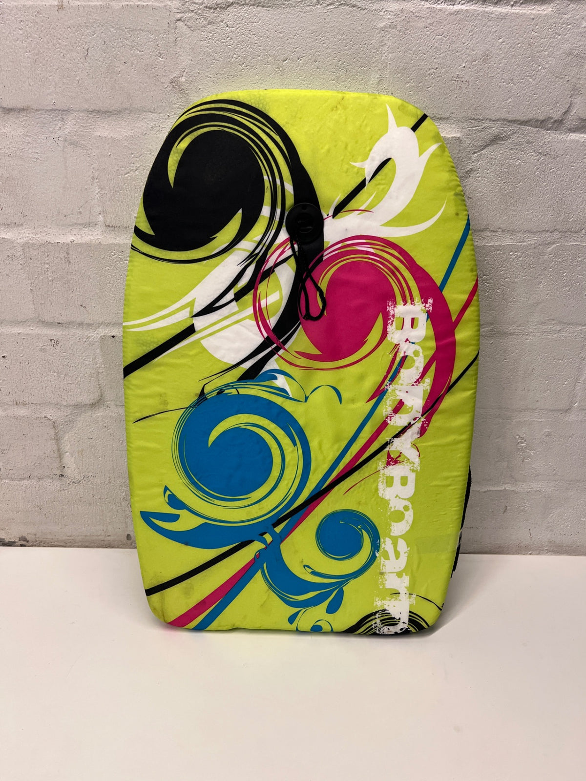 Lime Green Graphic Print Bodyboard – main front view