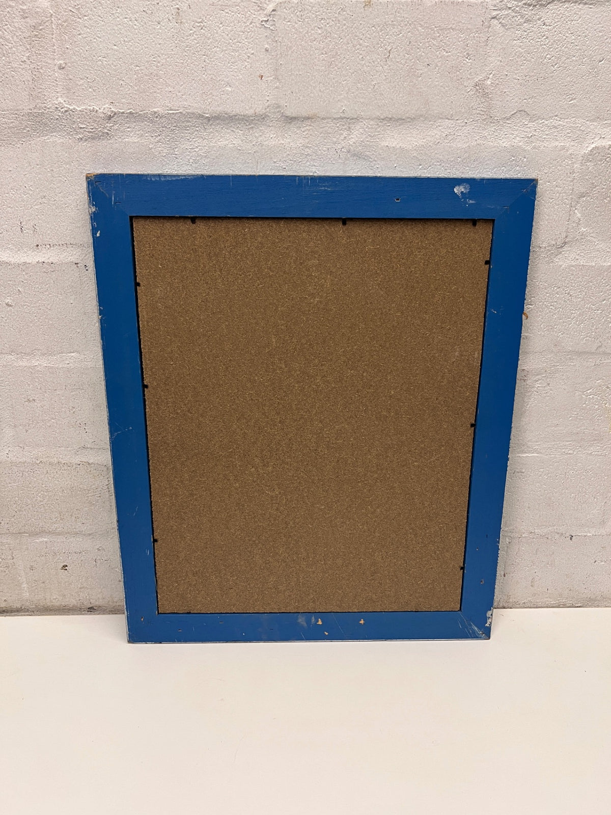 Blue Textured Rectangular Wall Mirror – condition detail