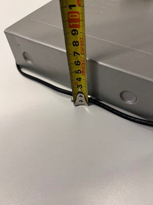 Samsung Silver DVD Player with Remote Control – height measurement