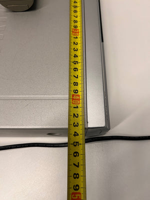 Samsung Silver DVD Player with Remote Control – width measurement