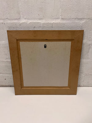 Square Venice Gondola Photographic Artwork in Silver Frame – side view