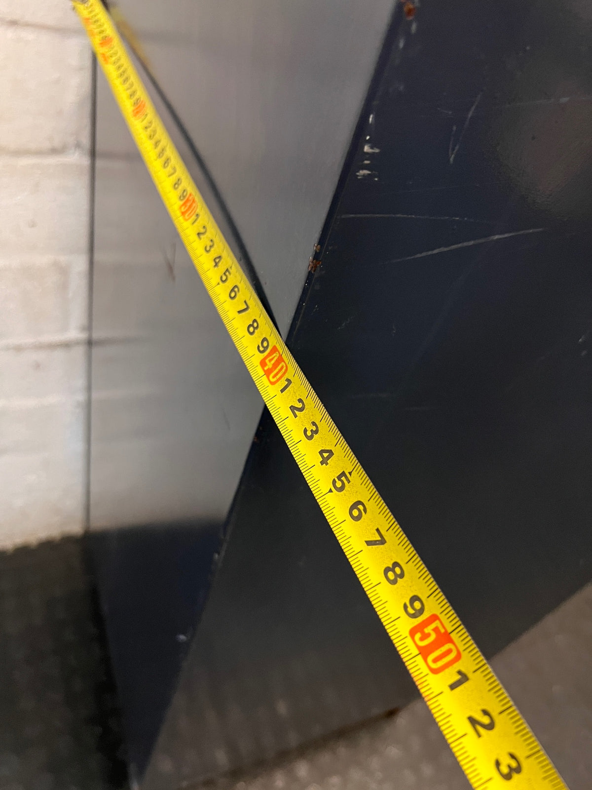 Industrial Single Door Steel Locker – depth measurement