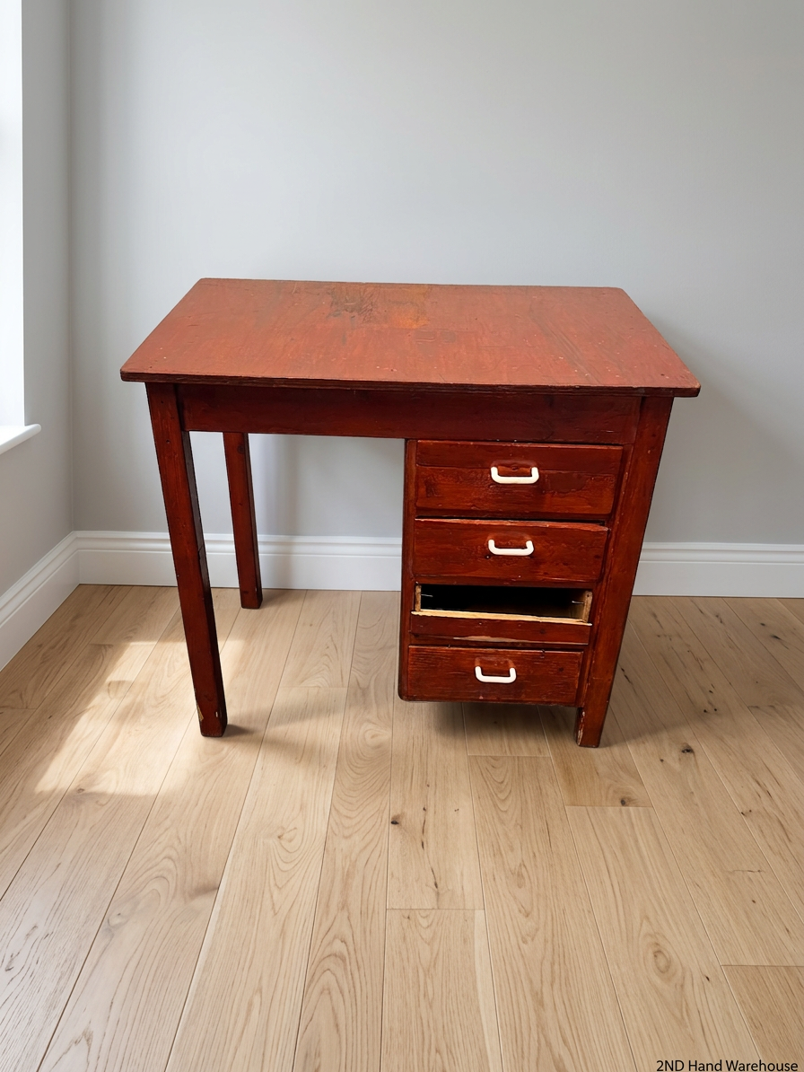 Wooden Dressing Table with 4 Drawers – styled product image