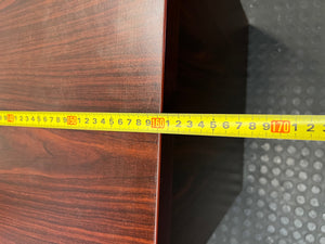 Mahogany Finish Office Desk Shell (1600mm) – width measurement