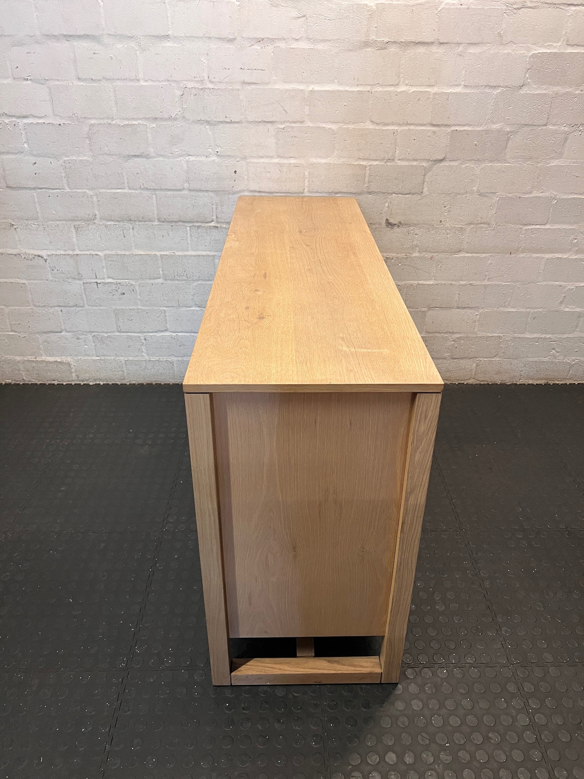 Coricraft Oak Sideboard with Drawers and Cupboards – top view