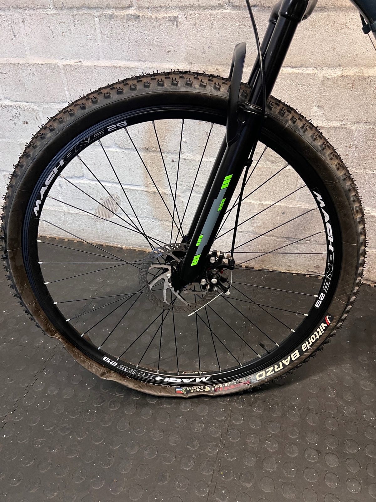 Mason Grey and Neon Mountain Bicycle – top view