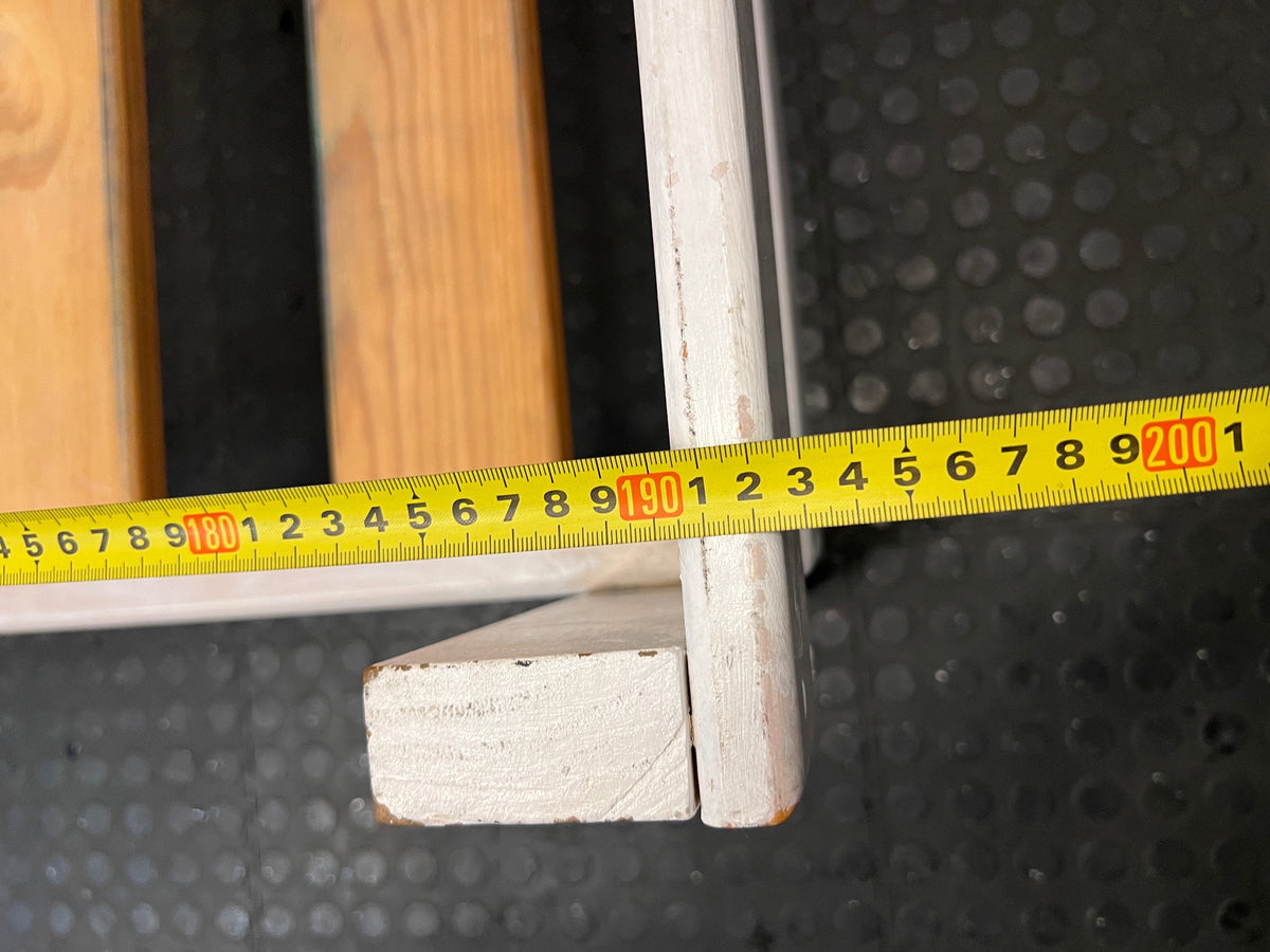 White Painted Pine Single Bed Frame – depth measurement