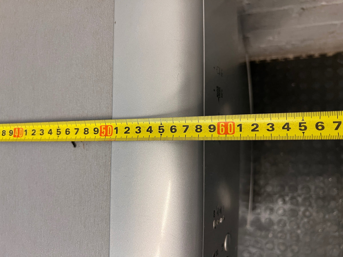Defy Silver Freestanding Dishwasher – depth measurement