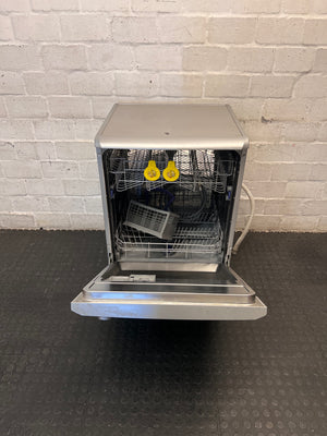 Defy Silver Freestanding Dishwasher – side view
