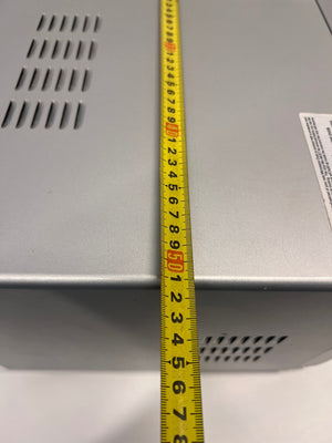 LG Silver Mirror Finish Microwave – width measurement