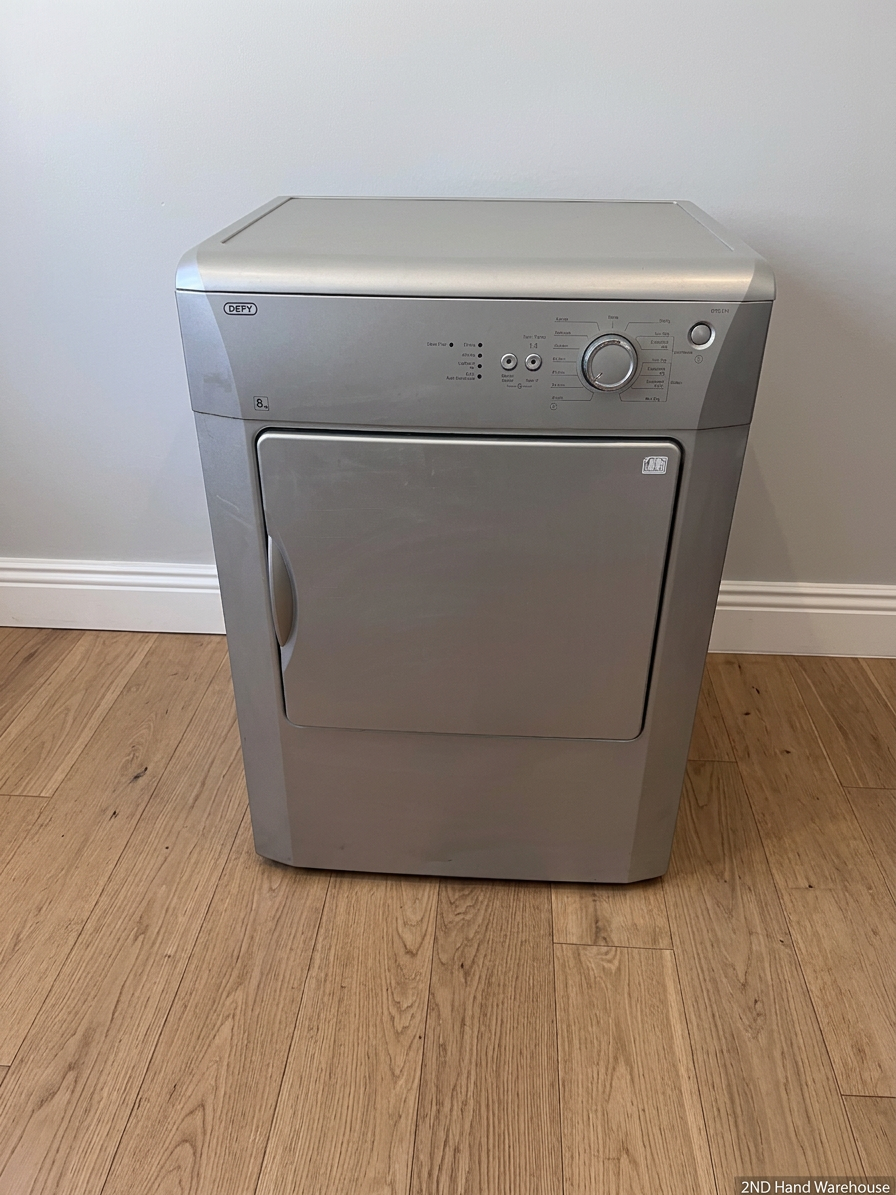 Defy 8kg Tumble Dryer in Grey — Noisy Operation and Delayed Drying – styled product image