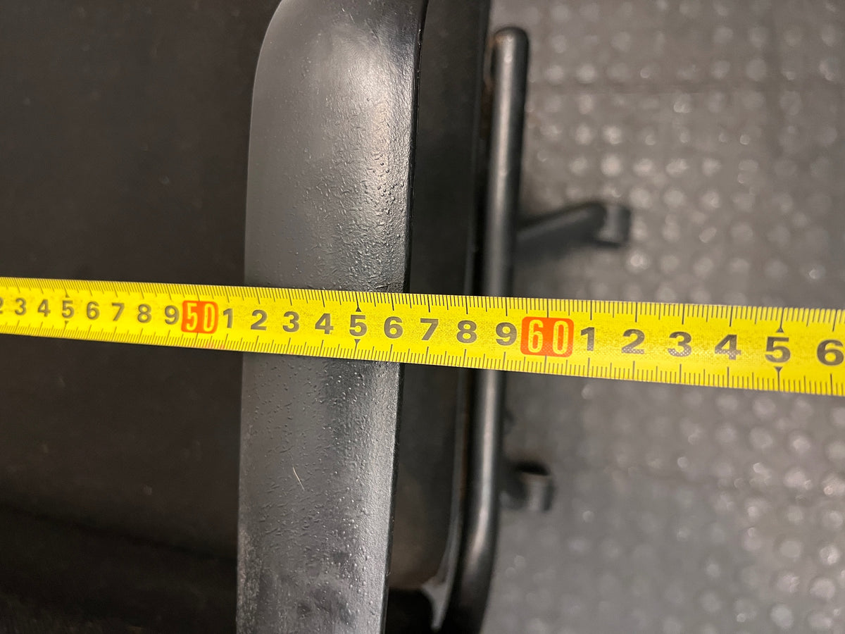 Black High-Back Upholstered Office Chair – width measurement