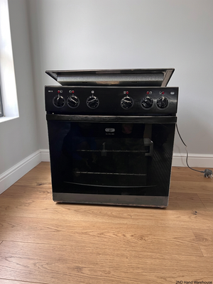 Defy Slimline 600 S Black Built-In Oven — Electrical Fault Tripping Breakers – styled product image