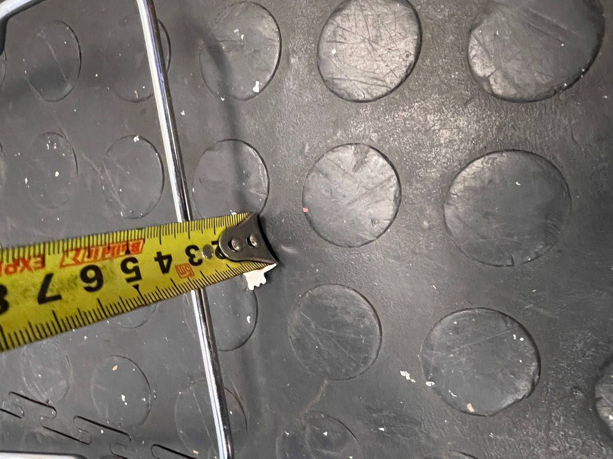 Silver Wire Metal Bath Tray Bridge – height measurement