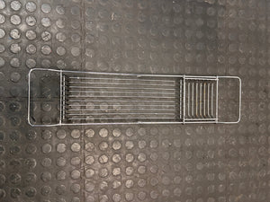 Silver Wire Metal Bath Tray Bridge – side view