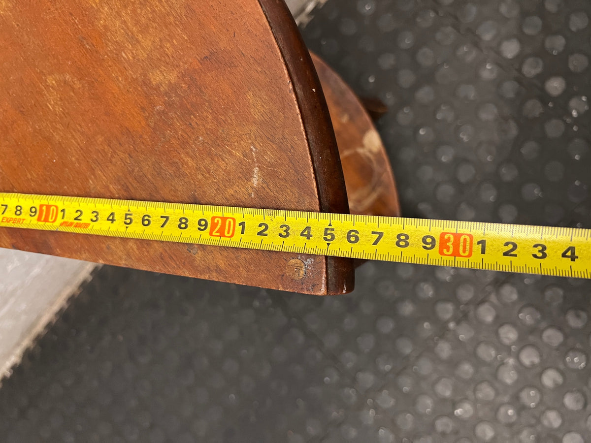 Solid Wood Tiered Corner Side Table – width measurement