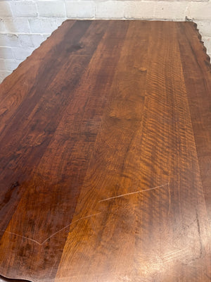Classic Wooden Dining Table with Ball and Claw Feet – condition detail