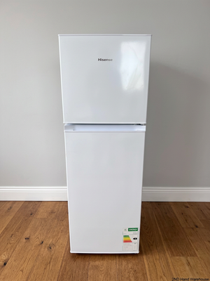 Hisense 154L Top-Mount Fridge Freezer in White – styled product image