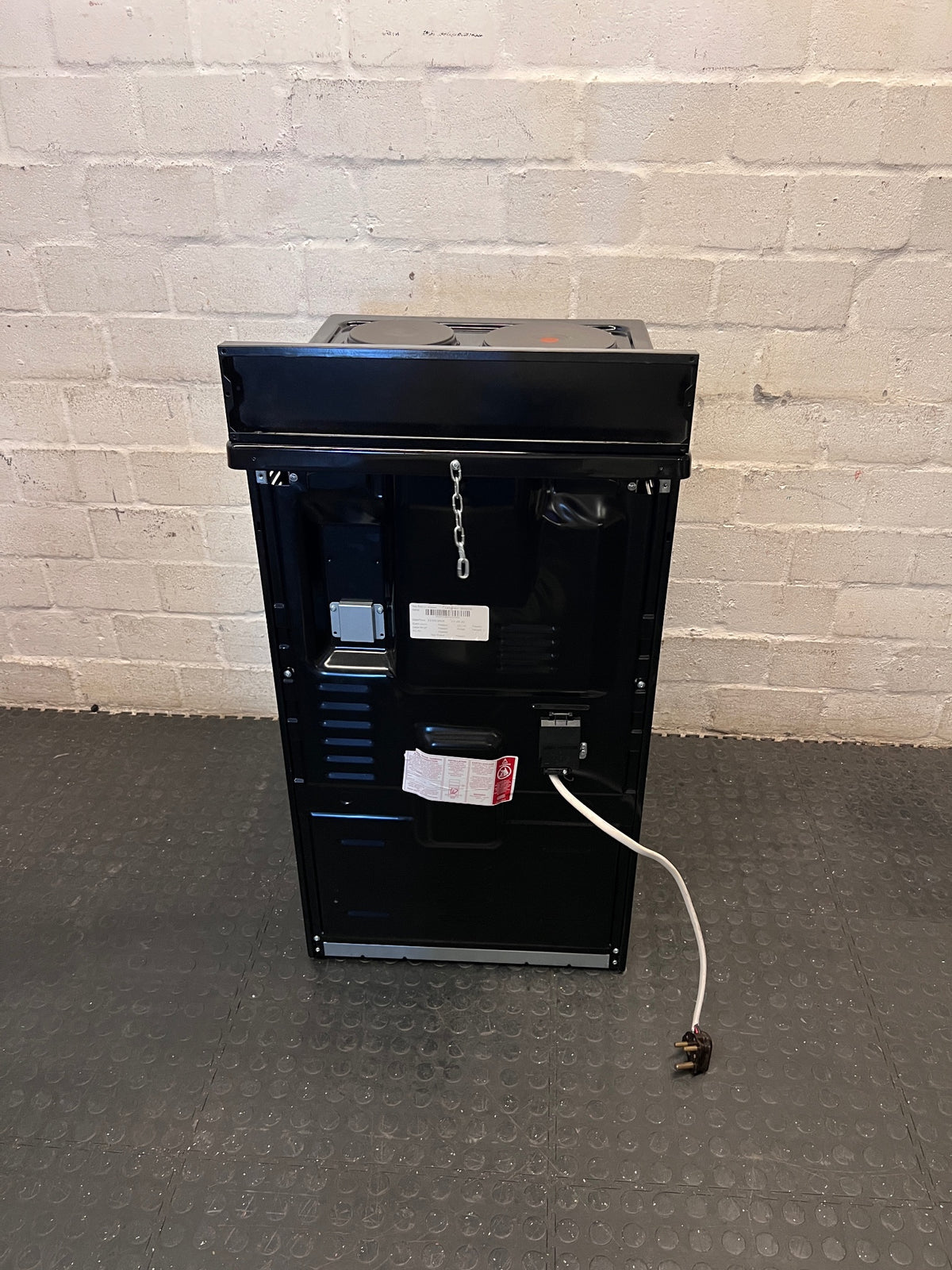 Defy 4-Plate Electric Stove in Black – back view
