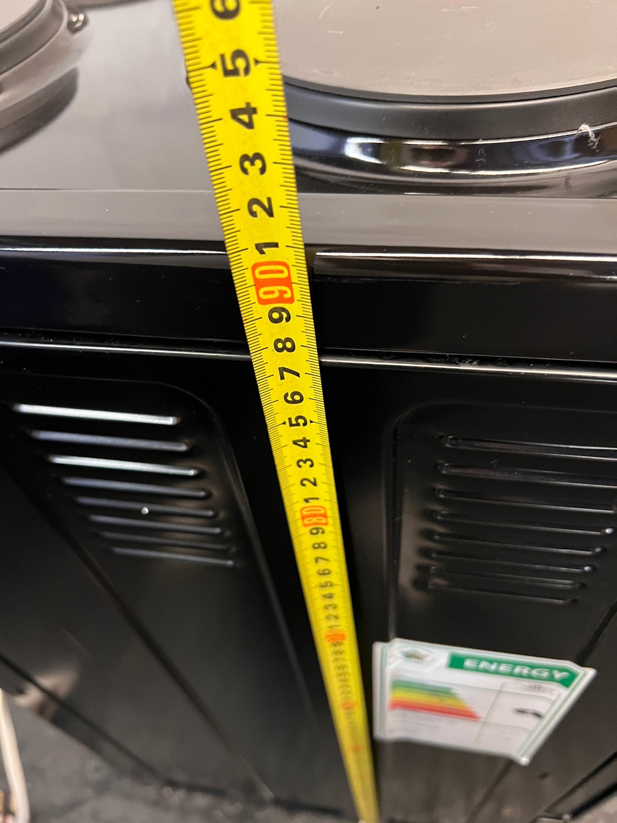 Defy 4-Plate Electric Stove in Black – height measurement