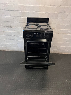 Defy 4-Plate Electric Stove in Black – side view