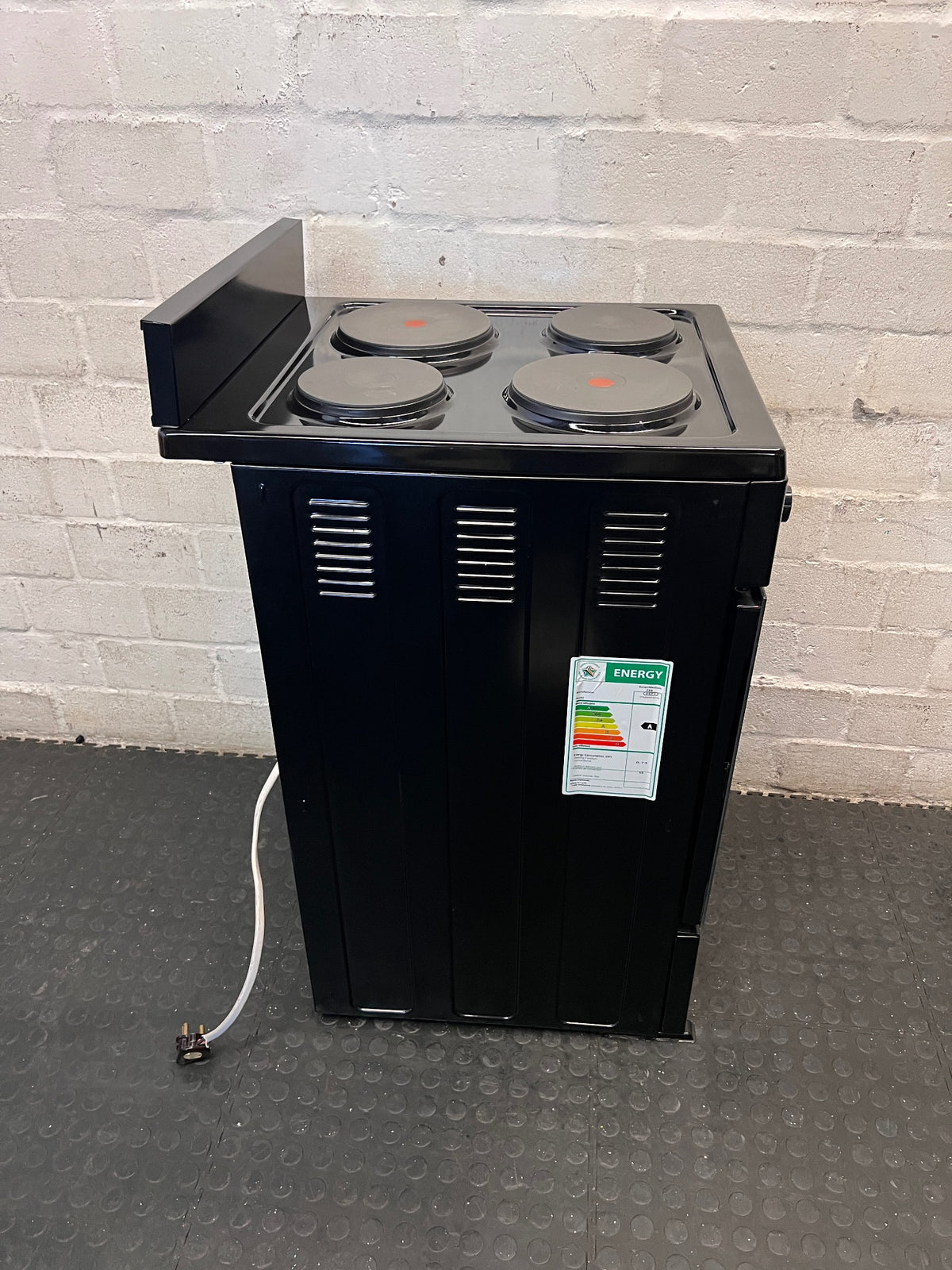 Defy 4-Plate Electric Stove in Black – top view