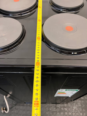 Defy 4-Plate Electric Stove in Black – width measurement