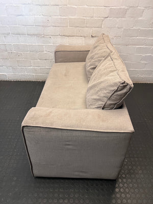 Modern Grey Fabric Sleeper Couch – back view