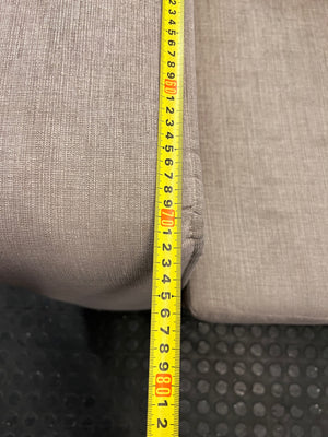 Modern Grey Fabric Sleeper Couch – depth measurement