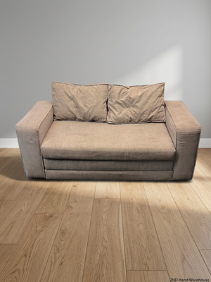 Modern Grey Fabric Sleeper Couch – styled product image