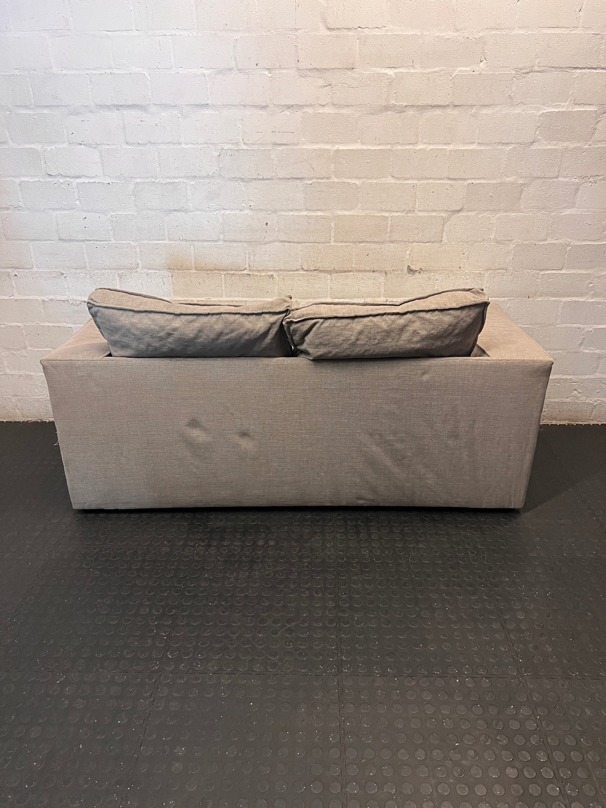 Modern Grey Fabric Sleeper Couch – top view