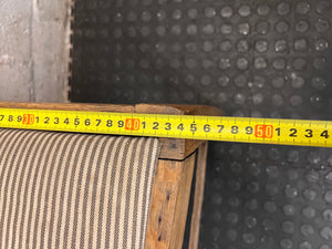 High Back Wooden Dining Chair with Pinstripe Seat – width measurement