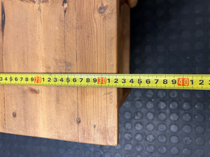 Wooden Bedside Table with Drawer and Open Shelf – depth measurement
