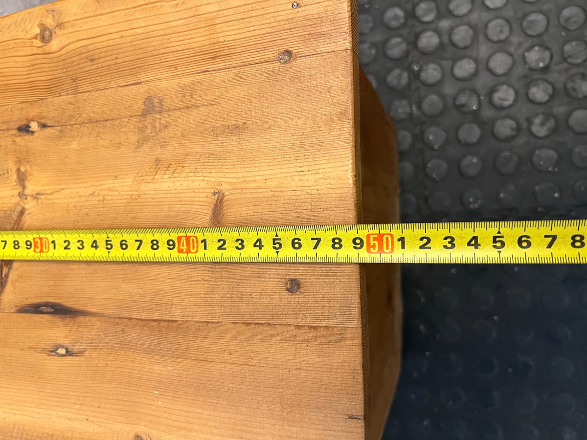 Wooden Bedside Table with Drawer and Open Shelf – width measurement
