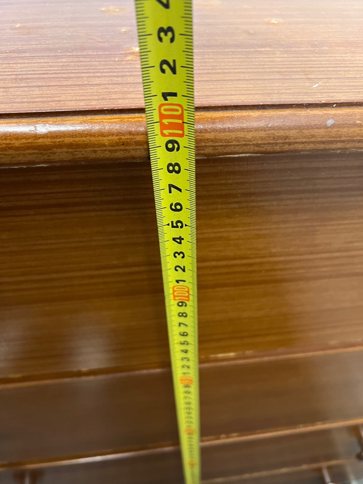 Traditional Four-Drawer Wood Finish Chest of Drawers – height measurement