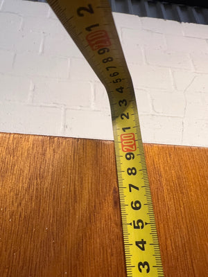 Tall Narrow Wooden Wardrobe with Top Locker – height measurement