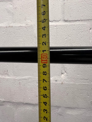Adjustable Metal Backdrop Stand in Black – height measurement