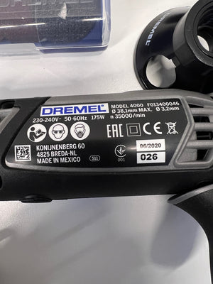 Dremel 4000 Corded Rotary Multi-Tool with Accessories – condition detail