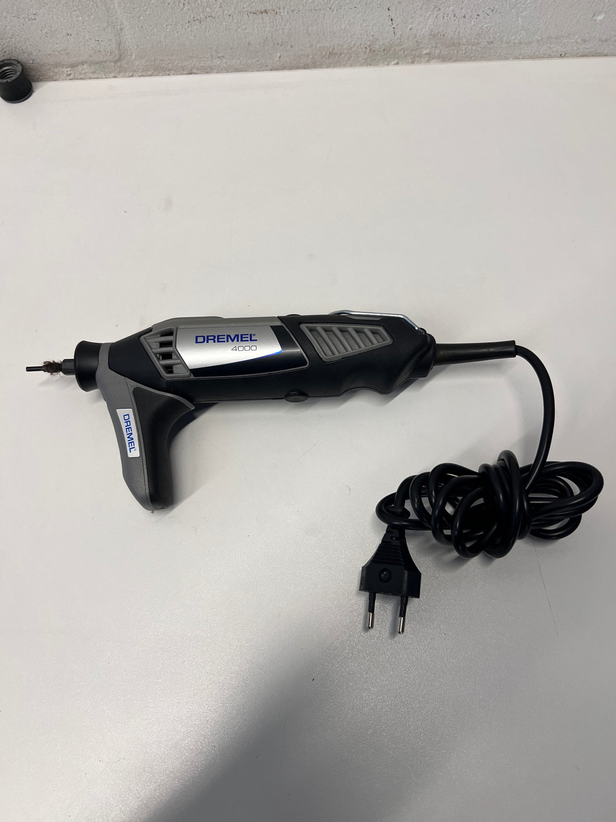 Dremel 4000 Corded Rotary Multi-Tool with Accessories – side view