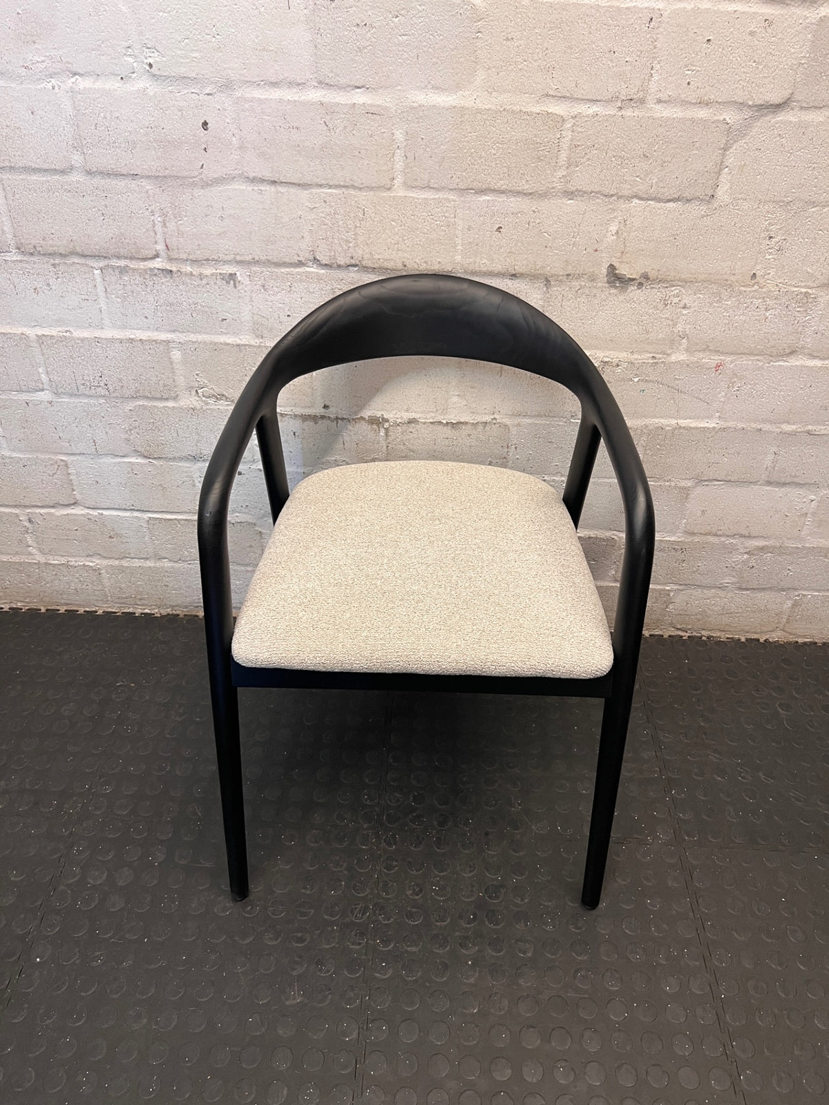 Decofurn Alina Wooden Dining Chair in Black – main front view