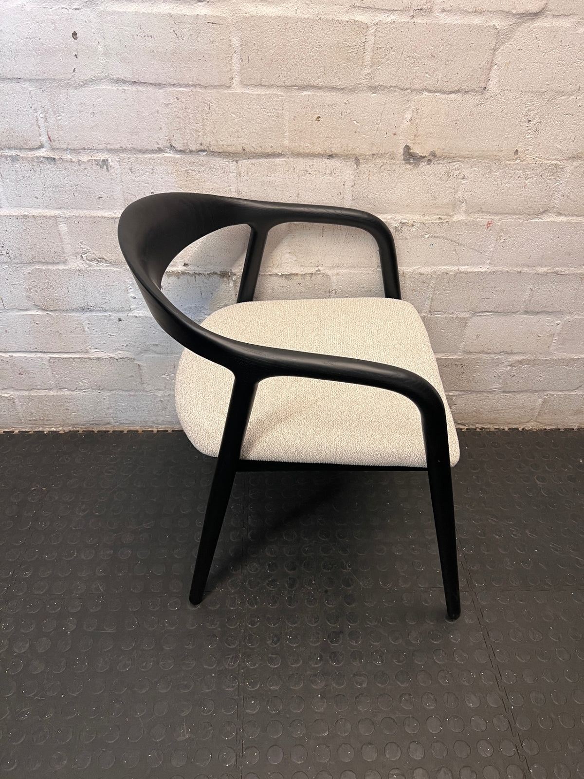 Decofurn Alina Wooden Dining Chair in Black – top view