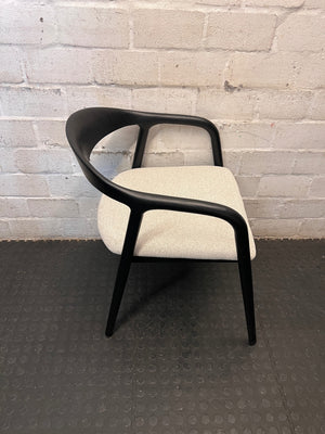 Decofurn Alina Wooden Dining Chair in Black – top view
