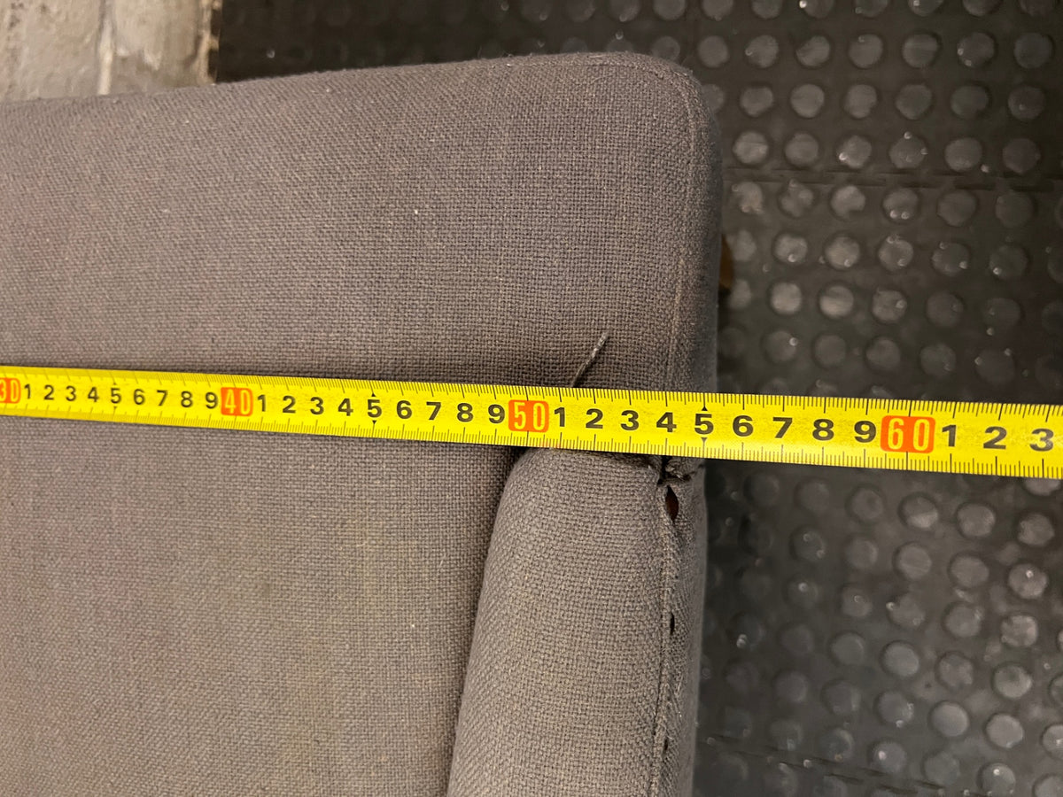Grey Upholstered Tufted Dining Chair – width measurement