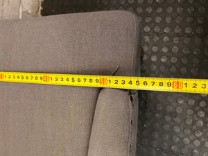Grey Upholstered Tufted Dining Chair – width measurement