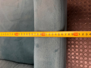 Cerulean Blue Tufted 2 Seater Couch – width measurement