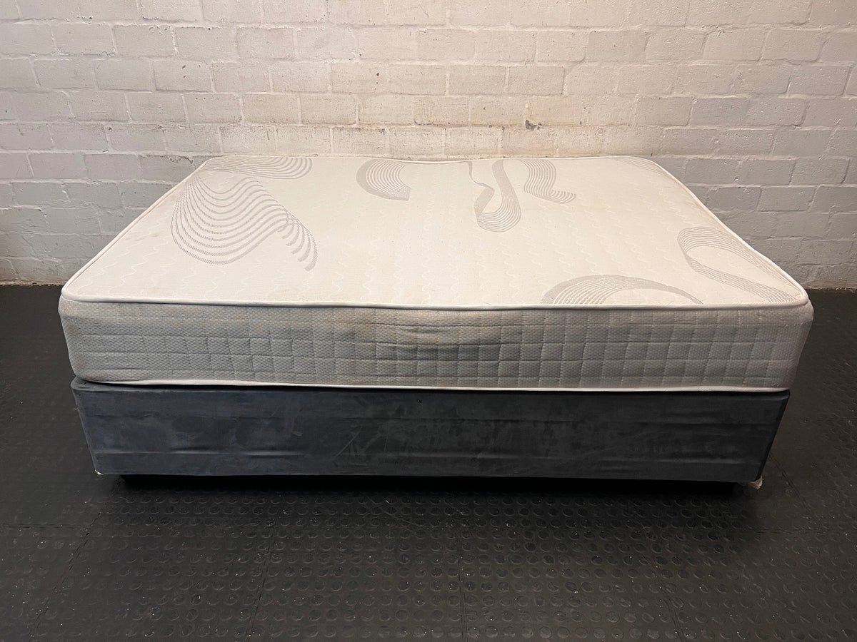 Sealy Double Bed Mattress and Base Set – condition detail