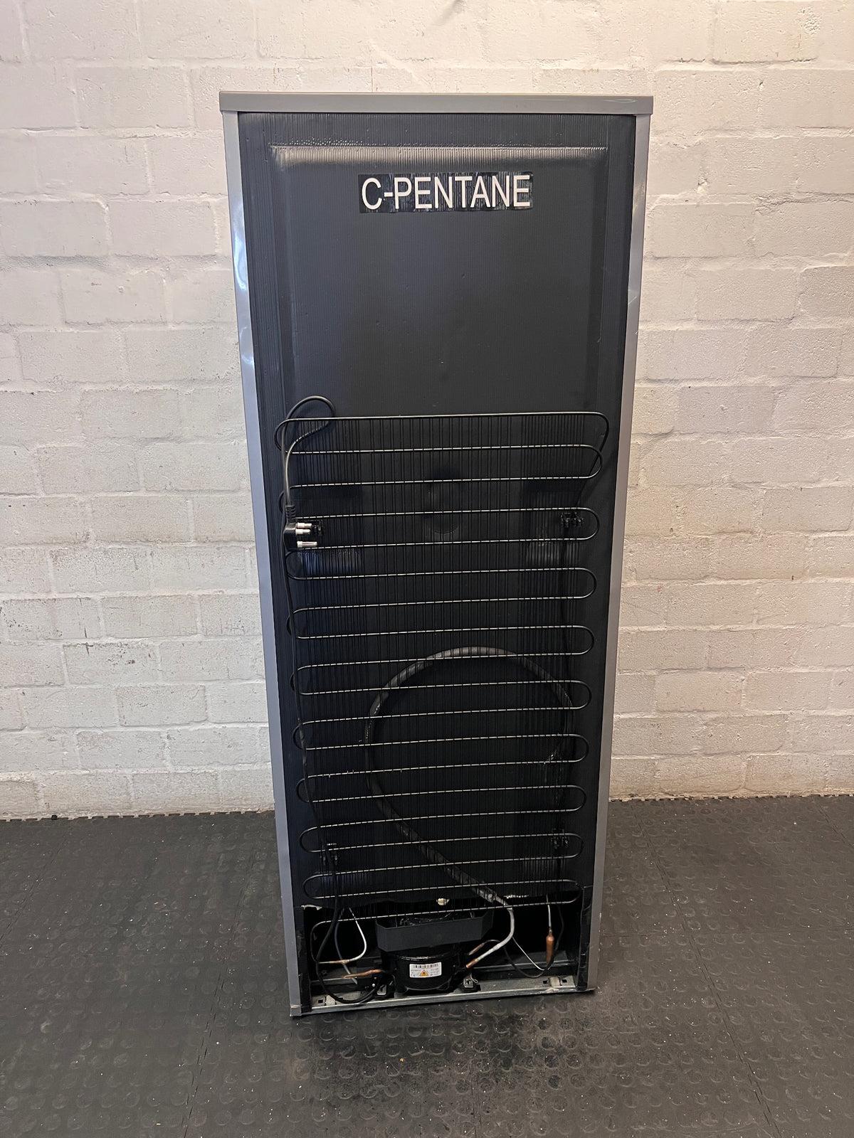 KIC Silver Fridge Freezer with Water Dispenser – back view