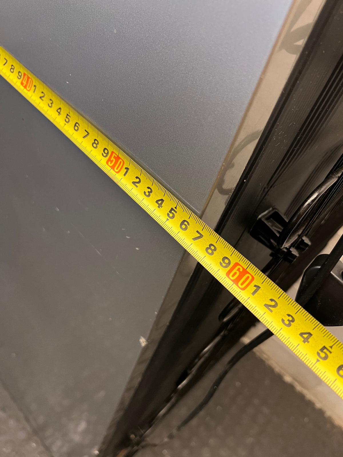 KIC Silver Fridge Freezer with Water Dispenser – width measurement