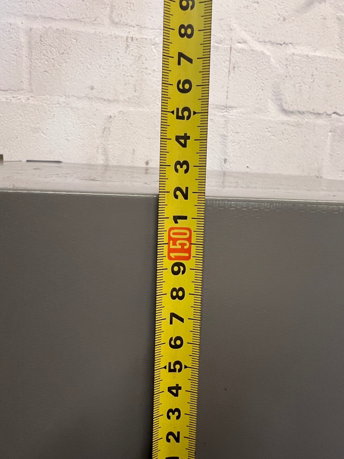 Hisense Silver Top-Mount Fridge Freezer — Working Well with External Damage – height measurement
